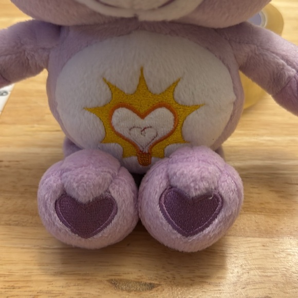 Bright Heart Raccoon Care Bear Cousins 8” plush, clean, washed, normal wear etc - Picture 3 of 12